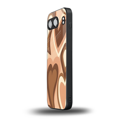 Cocoa Heartbeat oneplus nord 4 mobile cover | shockproof glass phone case