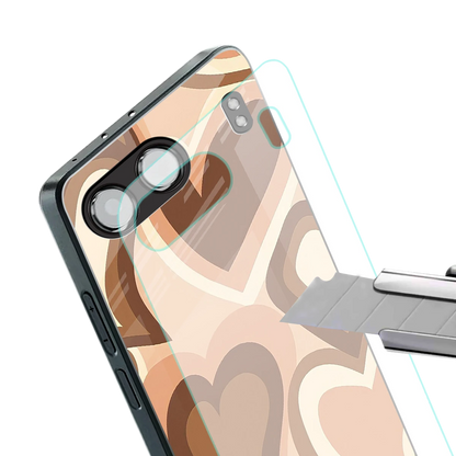 Cocoa Heartbeat stylish phone case for oneplus nord 4 | glossy glass and slim fit