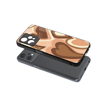 Cocoa Heartbeat sleek oneplus nord ce 2 lite cover with tempered glass back and TPU edges