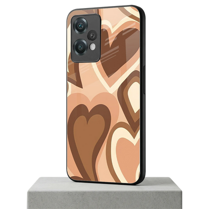 Cocoa Heartbeat oneplus nord ce 2 lite mobile cover | shockproof glass phone case