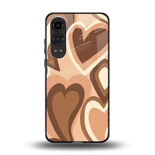 Cocoa Heartbeat back phone cover | glass case for oneplus nord ce 4 lite
