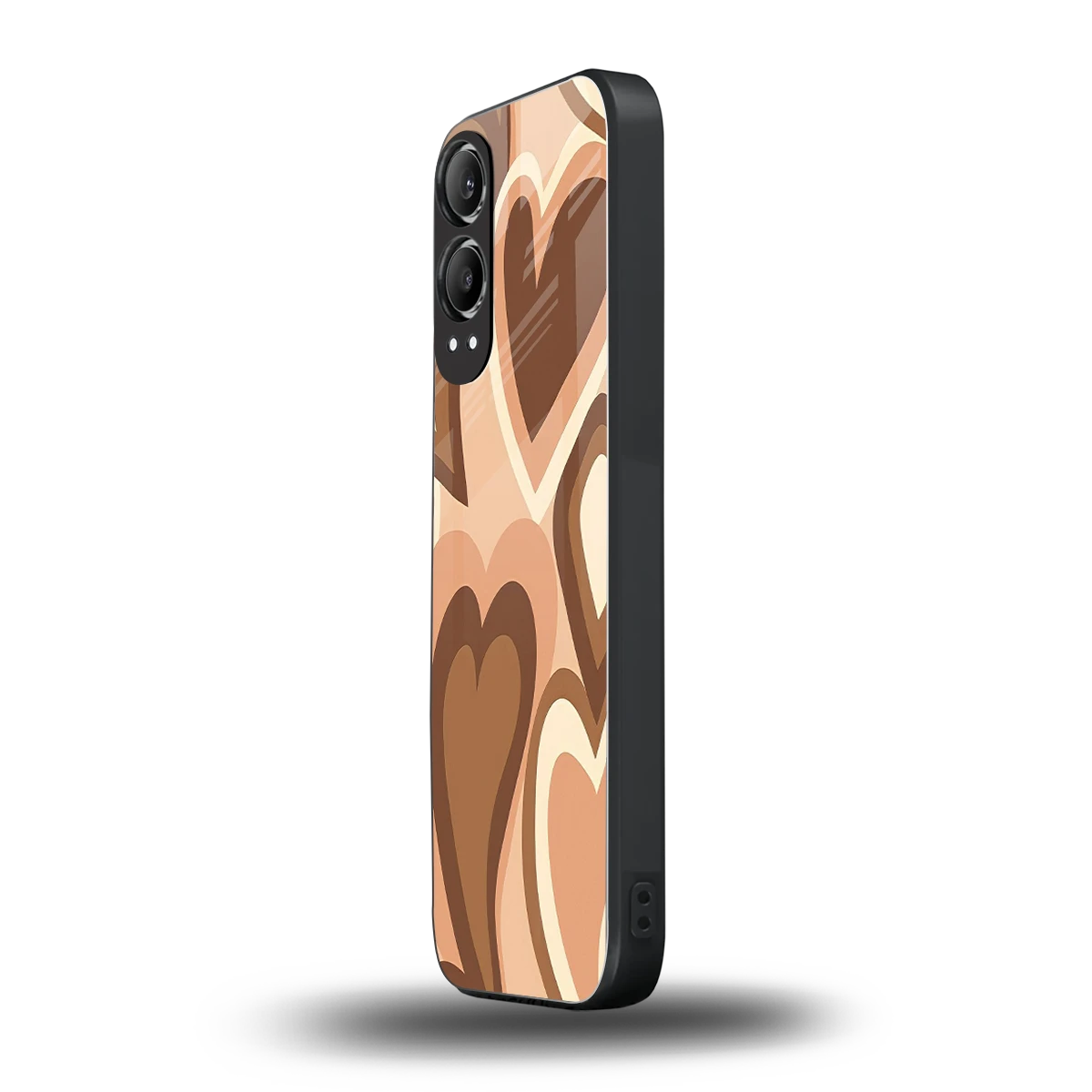 Cocoa Heartbeat oneplus nord ce 4 lite mobile cover | shockproof glass phone case