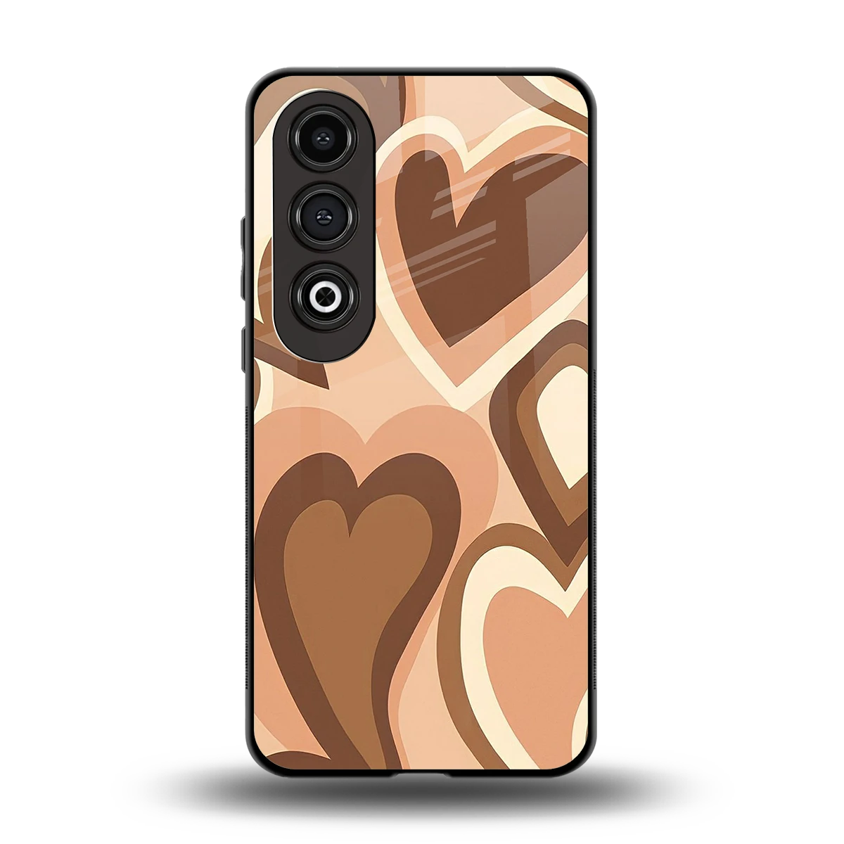 Cocoa Heartbeat back phone cover | glass case for oneplus nord ce 4