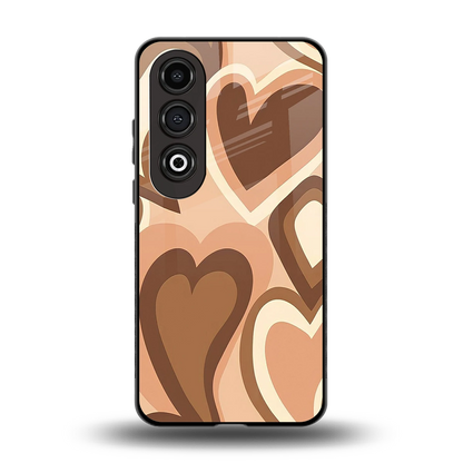 Cocoa Heartbeat back phone cover | glass case for oneplus nord ce 4