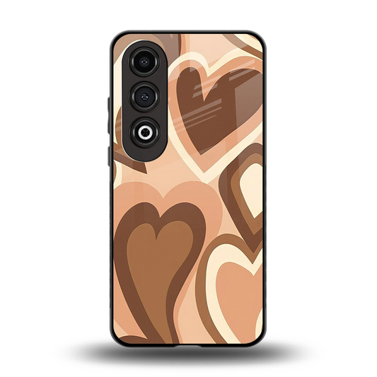 Cocoa Heartbeat back phone cover | glass case for oneplus nord ce 4