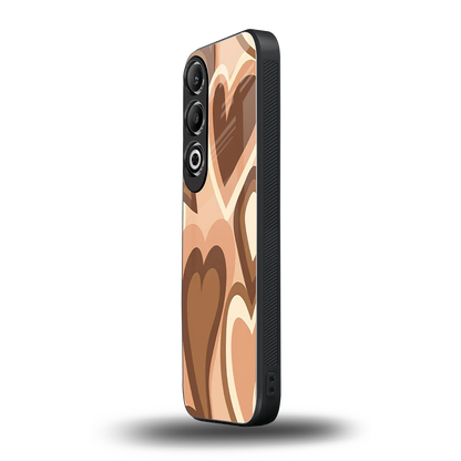 Cocoa Heartbeat oneplus nord ce 4 mobile cover | shockproof glass phone case