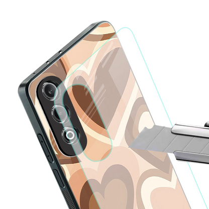 Cocoa Heartbeat stylish phone case for oneplus nord ce 4 | glossy glass and slim fit