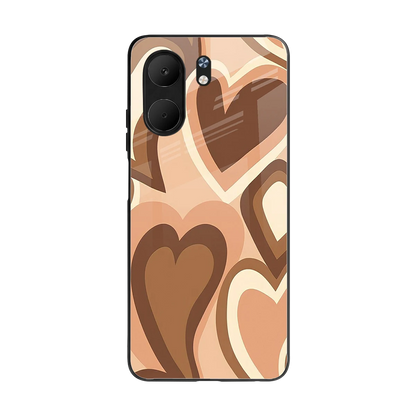 Cocoa Heartbeat back phone cover | glass case for oppo a5x 5g