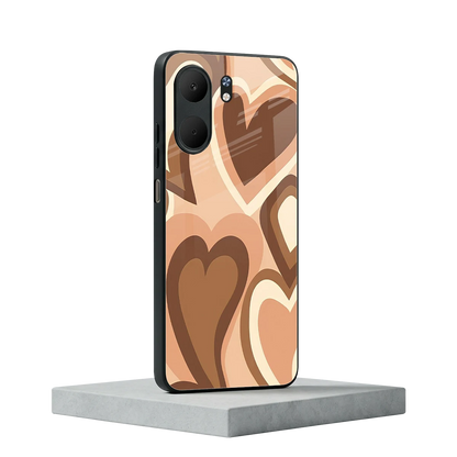 Cocoa Heartbeat oppo a5x 5g mobile cover | shockproof glass phone case