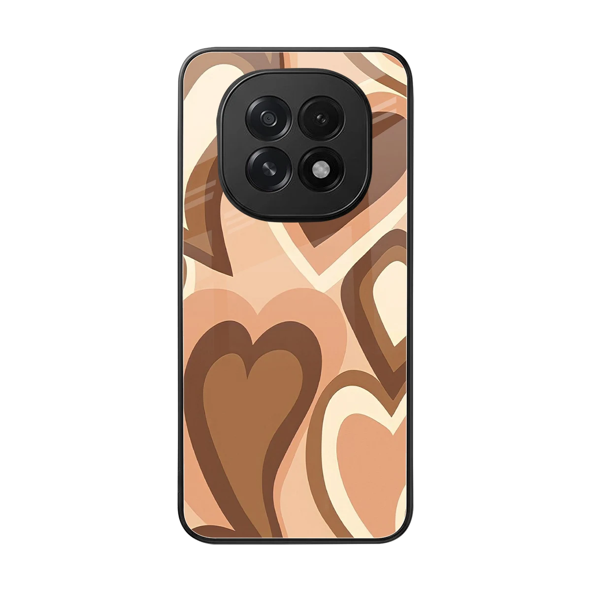 Cocoa Heartbeat back phone cover | glass case for oppo f29 5g