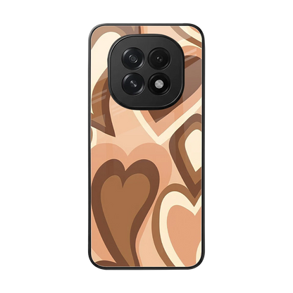 Cocoa Heartbeat back phone cover | glass case for oppo f29 5g