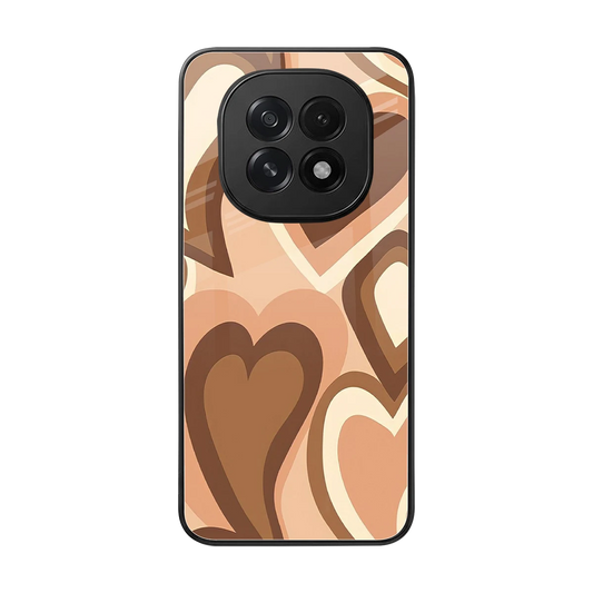 Cocoa Heartbeat back phone cover | glass case for oppo f29 5g