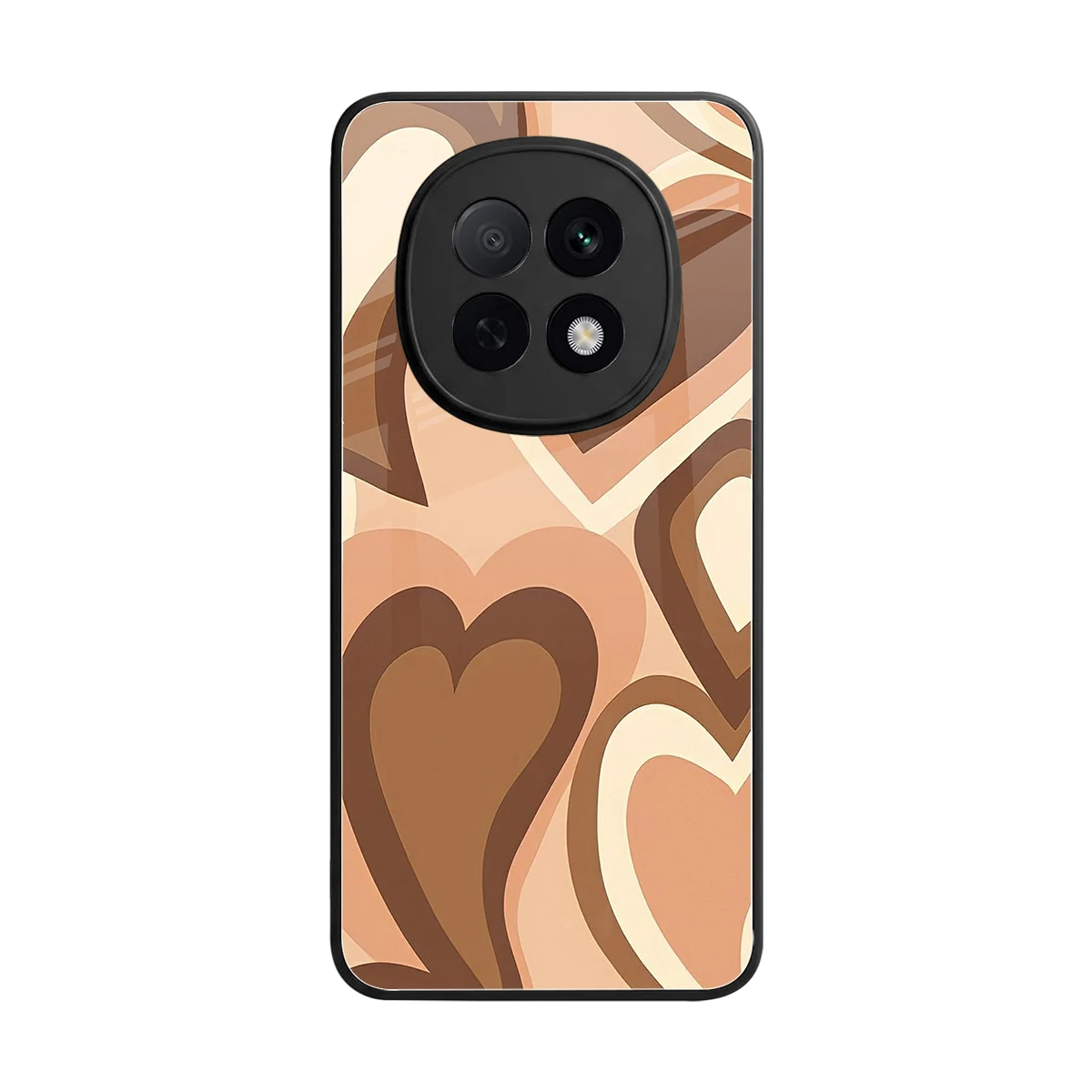 Cocoa Heartbeat back phone cover | glass case for oppo f29 pro 5g