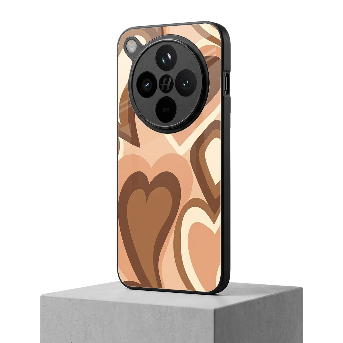 Cocoa Heartbeat oppo find x8 mobile cover | shockproof glass phone case
