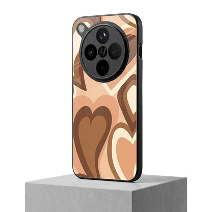 Cocoa Heartbeat oppo find x8 mobile cover | shockproof glass phone case