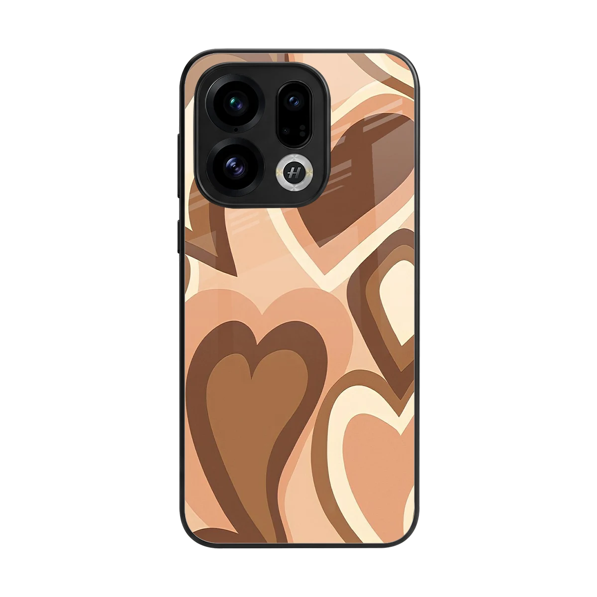Cocoa Heartbeat back phone cover | glass case for oppo find x9