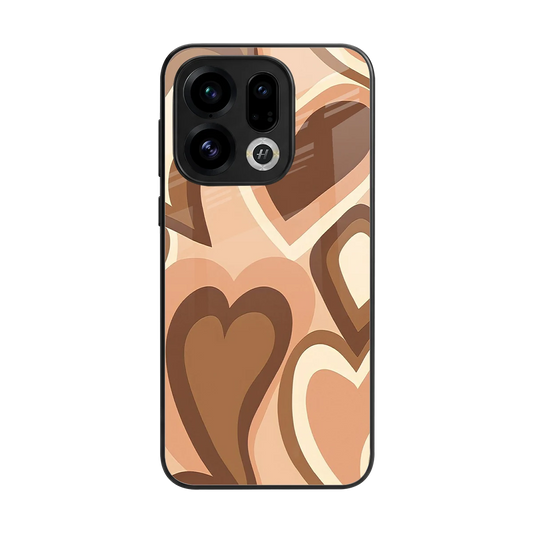 Cocoa Heartbeat back phone cover | glass case for oppo find x9