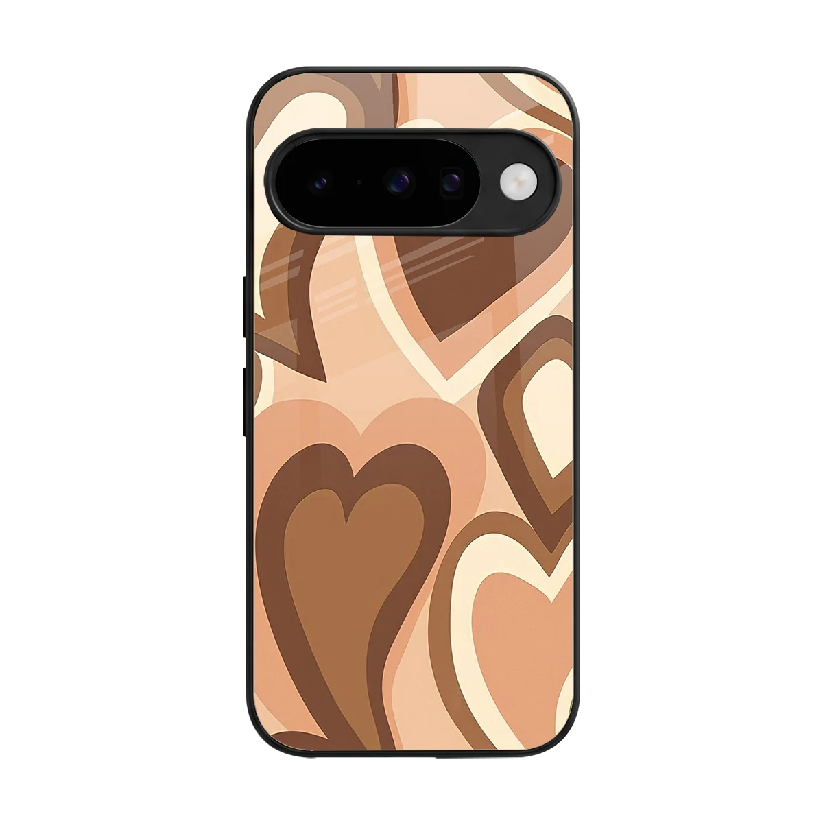 Cocoa Heartbeat back phone cover | glass case for google pixel 10