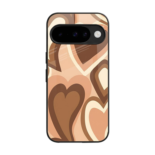 Cocoa Heartbeat back phone cover | glass case for google pixel 10
