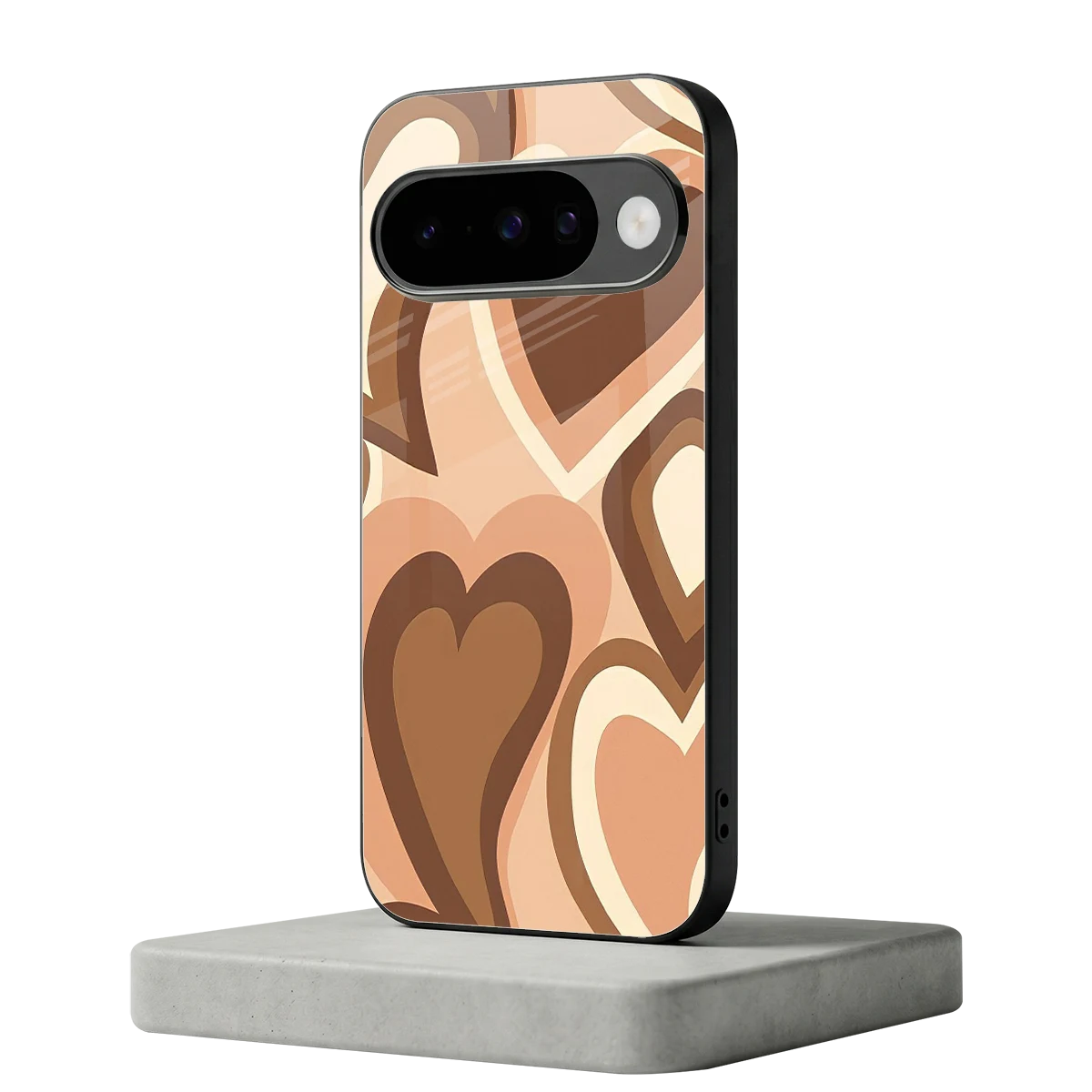 Cocoa Heartbeat google pixel 10 mobile cover | shockproof glass phone case