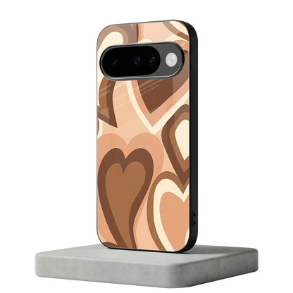 Cocoa Heartbeat google pixel 10 mobile cover | shockproof glass phone case