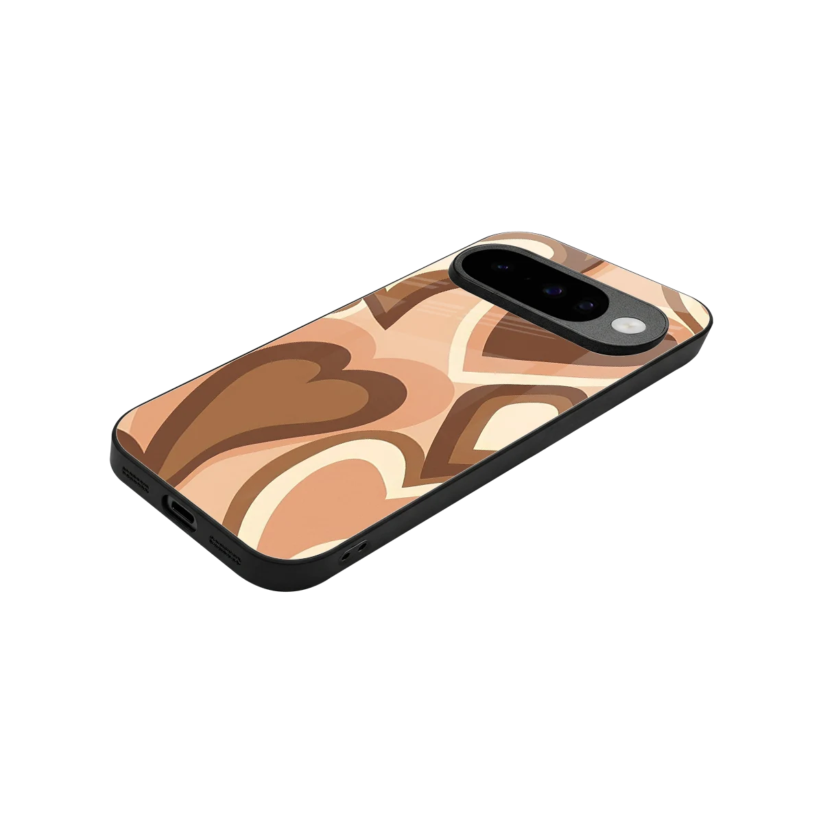 Cocoa Heartbeat stylish phone case for google pixel 10 | glossy glass and slim fit