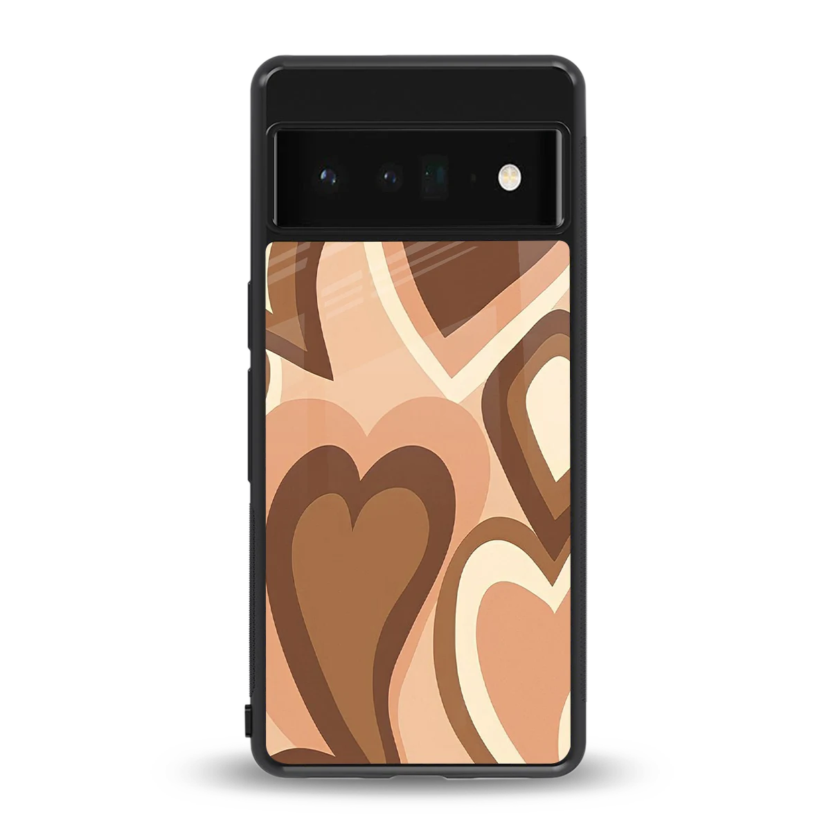 Cocoa Heartbeat back phone cover | glass case for google pixel 6 pro