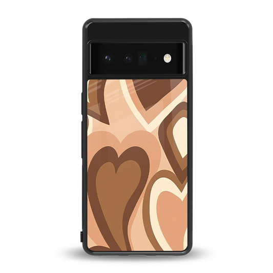 Cocoa Heartbeat back phone cover | glass case for google pixel 6 pro