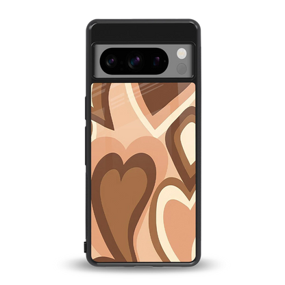 Cocoa Heartbeat back phone cover | glass case for google pixel 8 pro