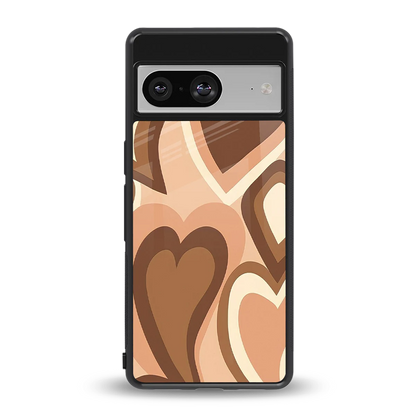 Cocoa Heartbeat back phone cover | glass case for google pixel 8