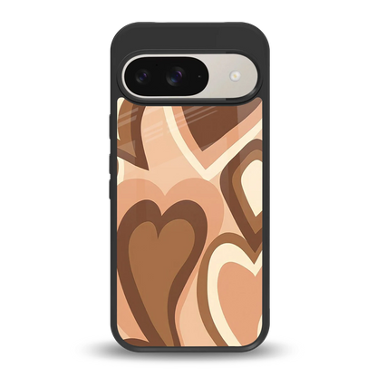 Cocoa Heartbeat back phone cover | glass case for google pixel 9