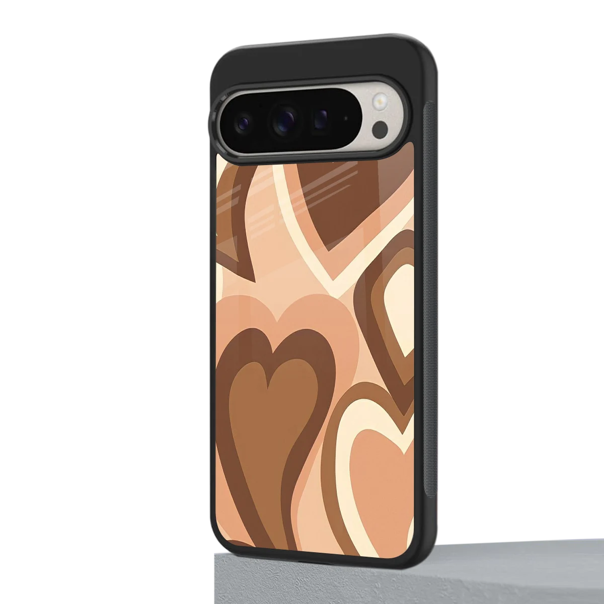 Cocoa Heartbeat google pixel 9 pro mobile cover | shockproof glass phone case