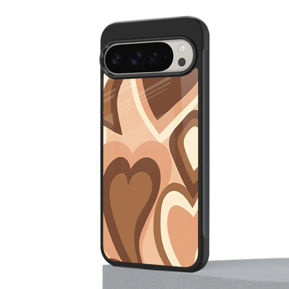 Cocoa Heartbeat google pixel 9 pro xl mobile cover | shockproof glass phone case