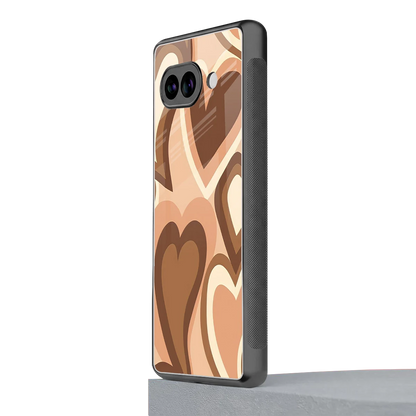 Cocoa Heartbeat google pixel 10a mobile cover | shockproof glass phone case