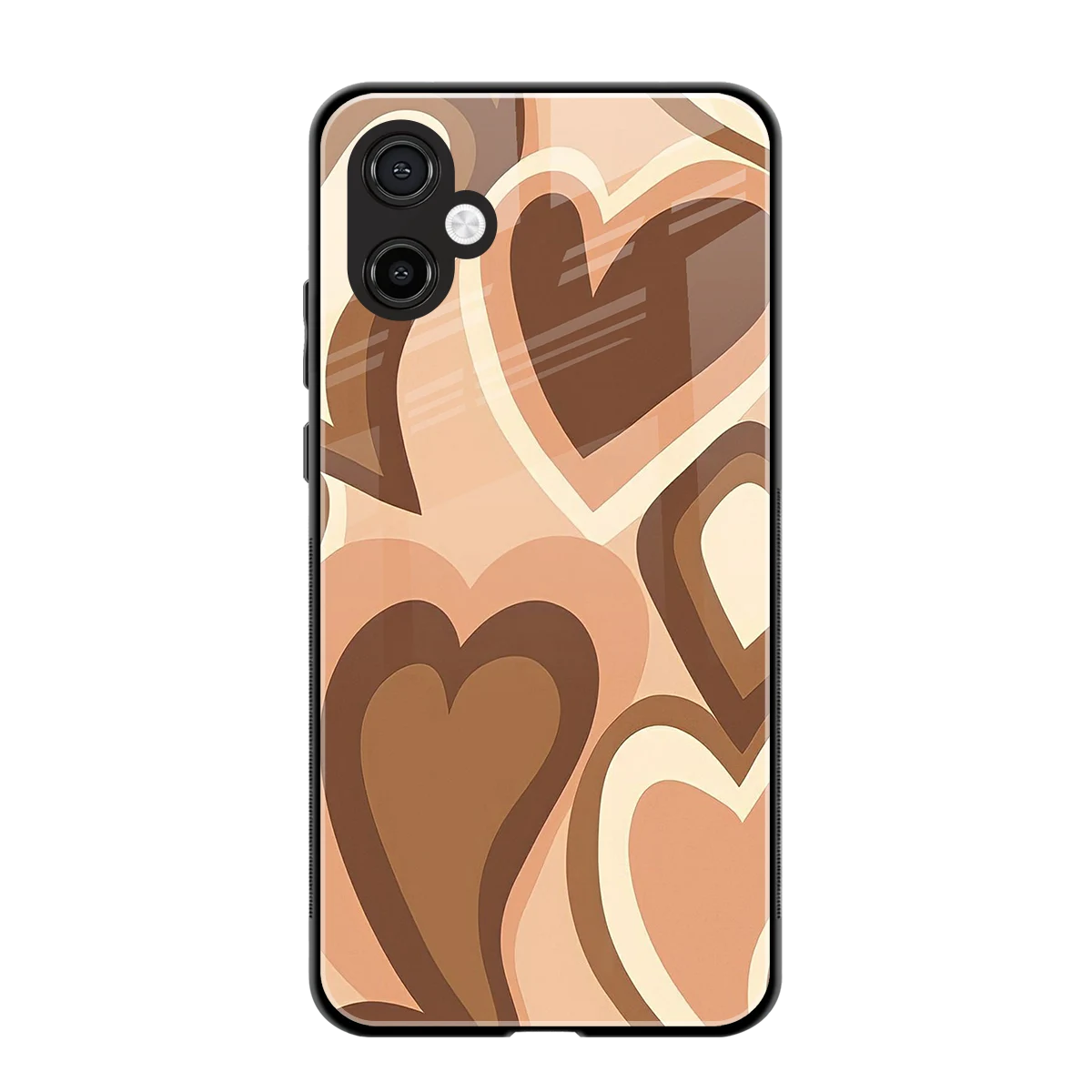 Cocoa Heartbeat back phone cover | glass case for samsung galaxy a06 5g