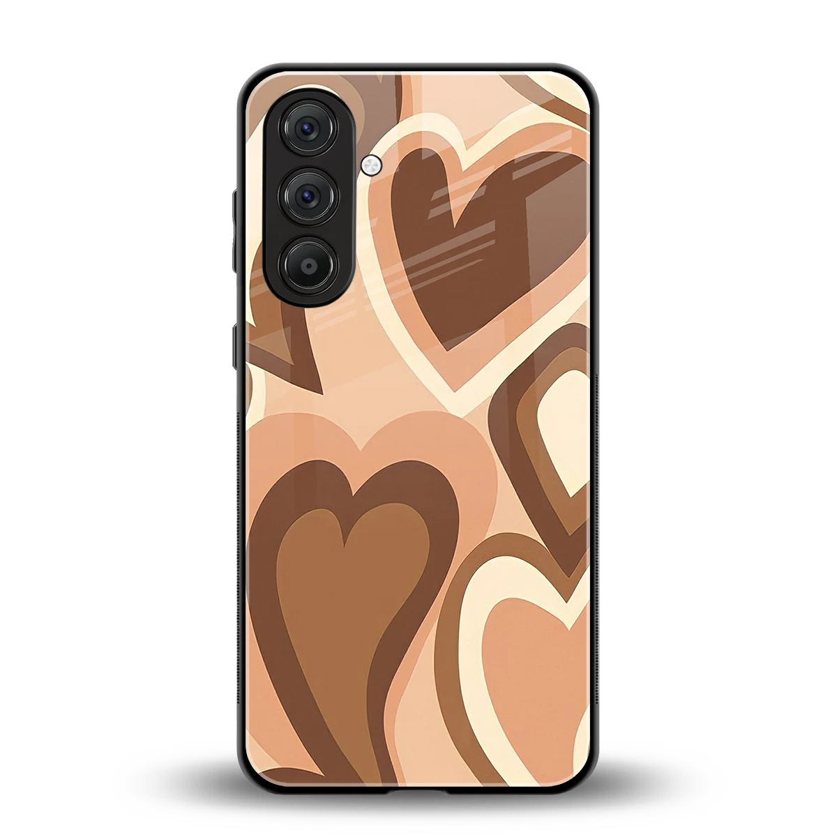 Cocoa Heartbeat back phone cover | glass case for samsung galaxy m35 5g