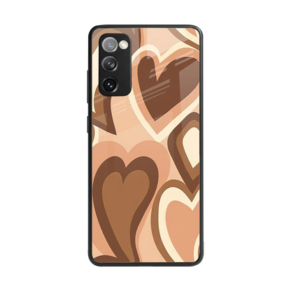 Cocoa Heartbeat back phone cover | glass case for samsung galaxy s20 fe