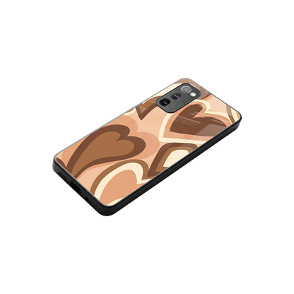 Cocoa Heartbeat stylish phone case for samsung galaxy s20 fe | glossy glass and slim fit
