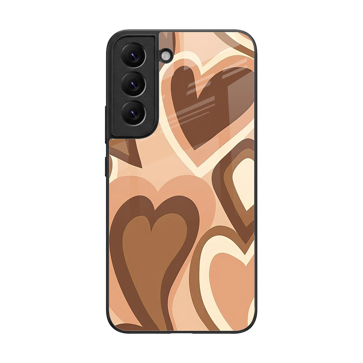 Cocoa Heartbeat back phone cover | glass case for samsung galaxy s22