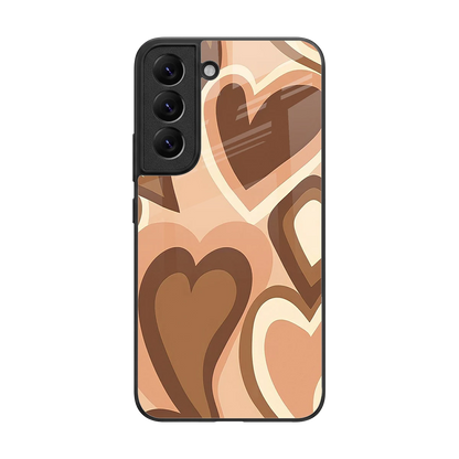 Cocoa Heartbeat back phone cover | glass case for samsung galaxy s22
