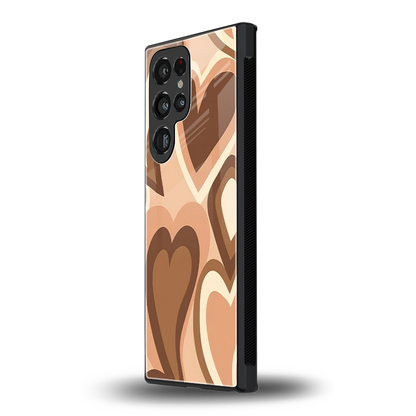 Cocoa Heartbeat samsung galaxy s23 ultra mobile cover | shockproof glass phone case