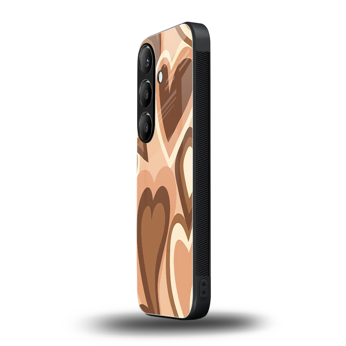 Cocoa Heartbeat samsung galaxy s24 mobile cover | shockproof glass phone case