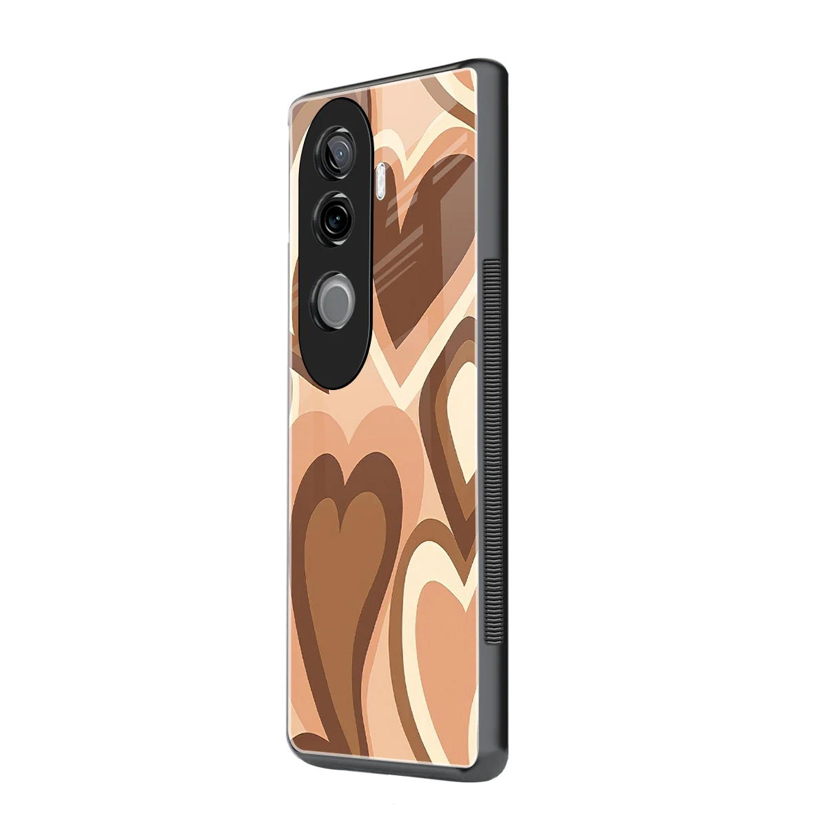 Cocoa Heartbeat vivo v40e mobile cover | shockproof glass phone case