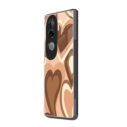 Cocoa Heartbeat vivo v40e mobile cover | shockproof glass phone case