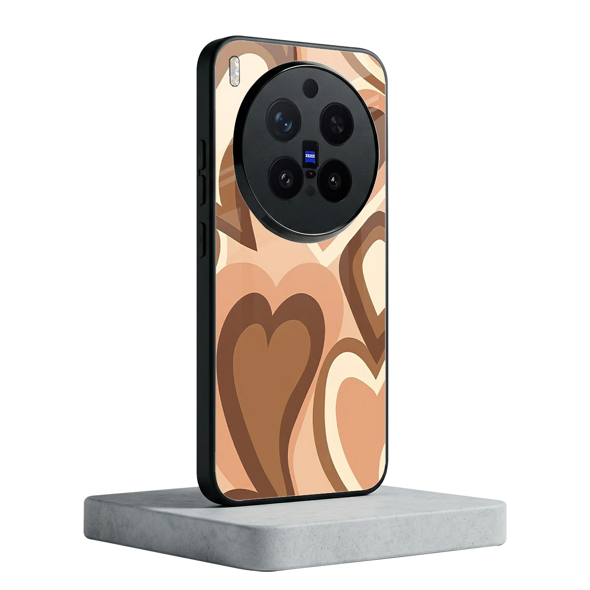 Cocoa Heartbeat vivo x300 pro mobile cover | shockproof glass phone case