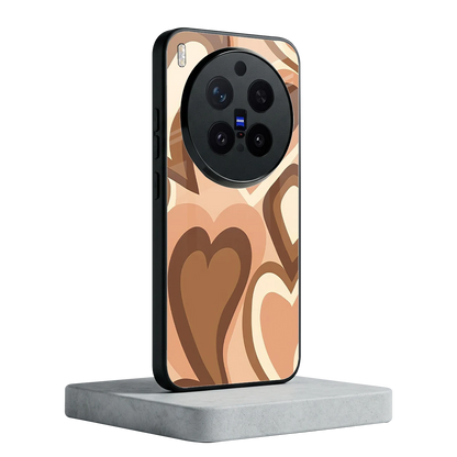 Cocoa Heartbeat vivo x300 pro mobile cover | shockproof glass phone case