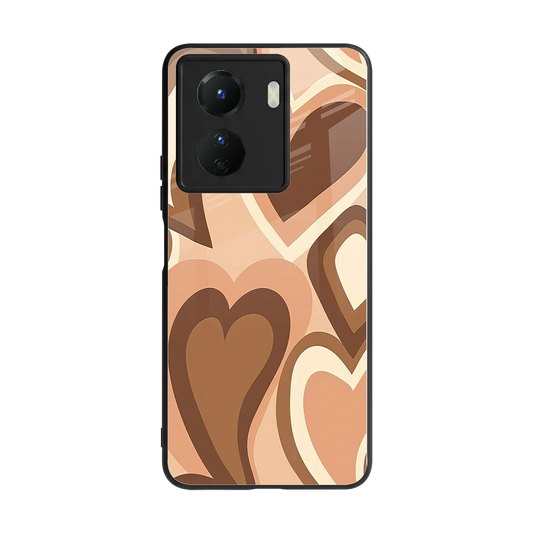 Cocoa Heartbeat back phone cover | glass case for vivo y16