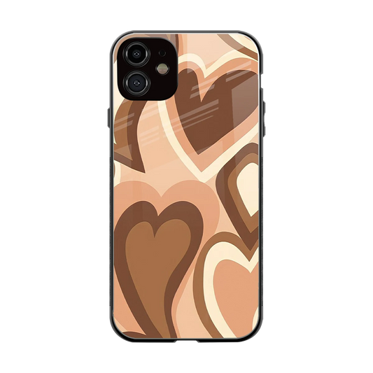 Cocoa Heartbeat back phone cover | glass case for iphone 12
