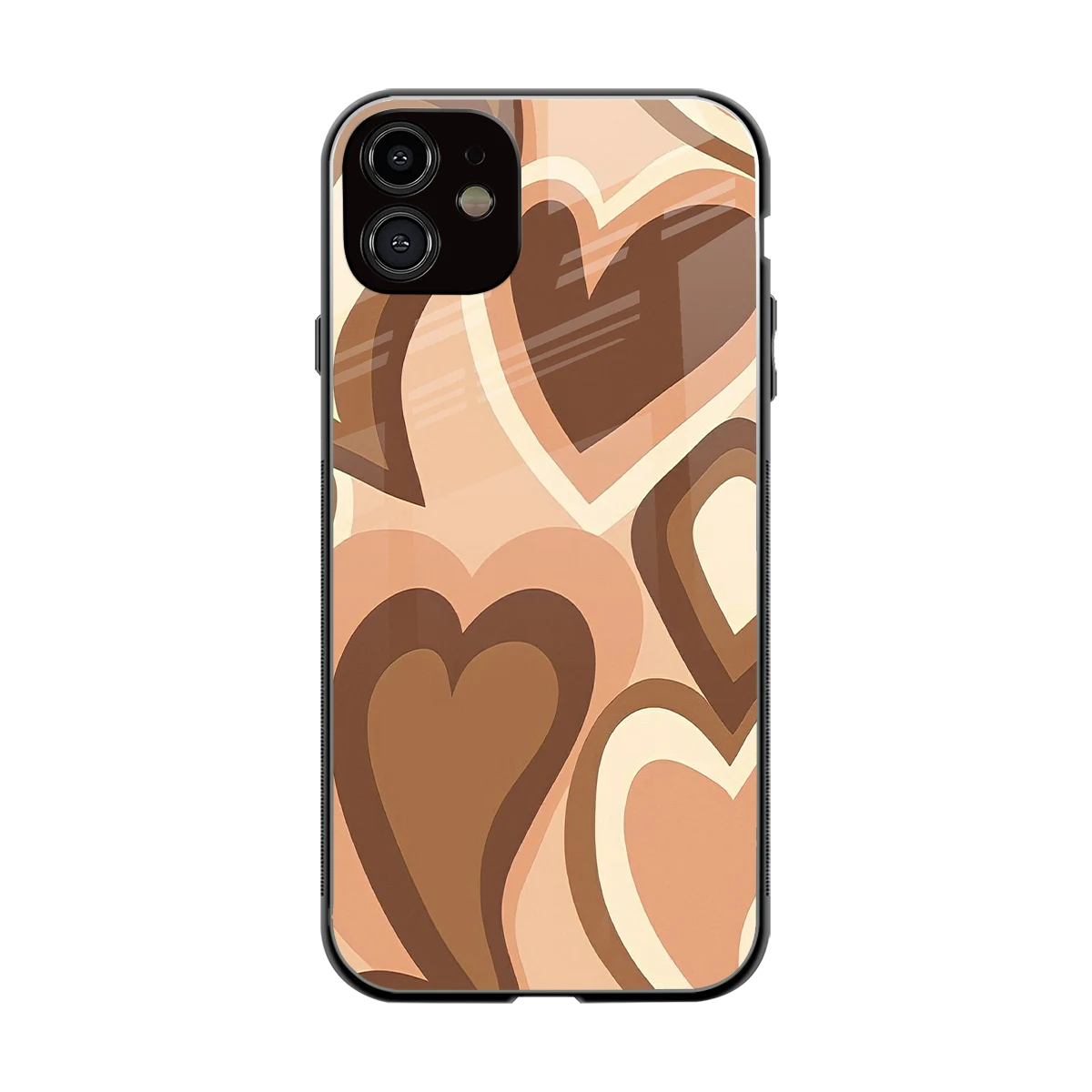 Cocoa Heartbeat back phone cover | glass case for iphone 11