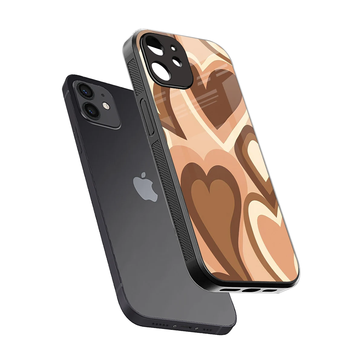Cocoa Heartbeat sleek iphone 11 cover with tempered glass back and TPU edges